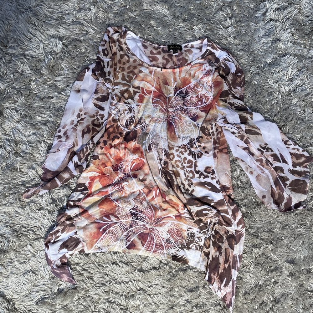 Animal Print Loose Top